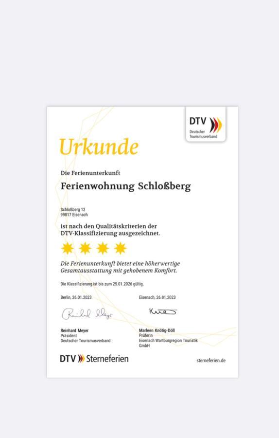Ferienwohnung Schlossberg Wohnung 2 Eisenach Ngoại thất bức ảnh